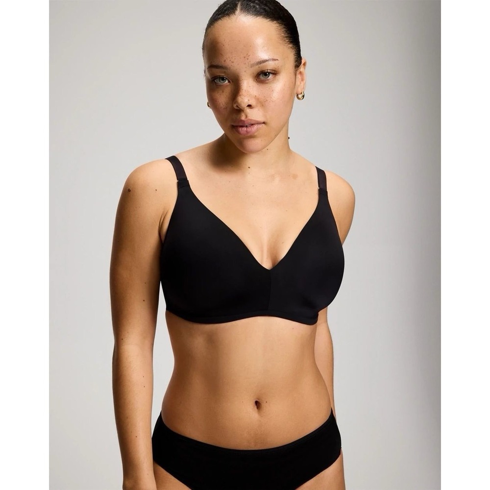 ♥️3/25 Soma Seamless Black Wireless Bra 42C
